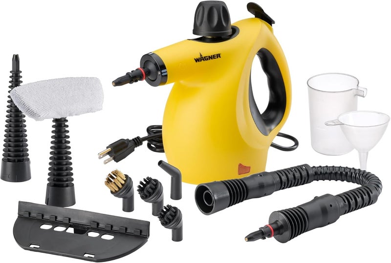 Wagner 2460111 505e Handheld Steam Cleaner, Multi-purpose Steamer, 11 Attachments, Chemical-Free Cleaning, Pet and Kid Safe - Image 1